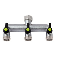 Garden Hose 3 Way Manifold 