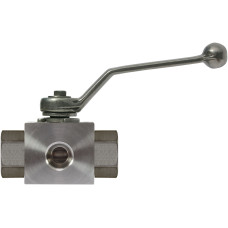 Suttner Ultra High Pressure Ball Valve 3 Way with Lever Handle 1/2"F X 1/2 X 1/2"F Stainless Steel 706260