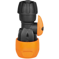 Hozelock Style Hose Coupling Plastic 1/2" + On/Off Valve 72745