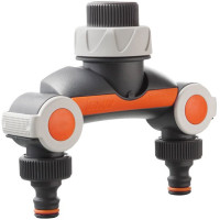 Garden Hose Twin Outlet Tap Adaptor Garden Hose Twin Outlet Tap Adaptor