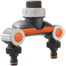 Garden Hose Twin Outlet Tap Adaptor