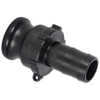 Banjo Polypropylene Cam Lever Adaptor 1"1/4 Hose Barb 1"1/2 Adaptor 9901-125EP