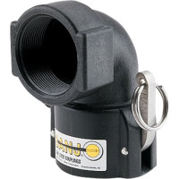 Banjo 90° Cam Lever Coupler 1 1/2" F Thread 1 1/2" coupling 9901-150D-90