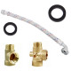 Pressure Boosting System Brass Fittings and Braided Hoses