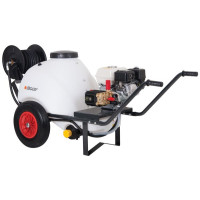 Interpump 51 Series Wheelbarrow Tank Pressure Washer Honda GP160 Petrol Engine 8 Lpm 150 Bar 10M