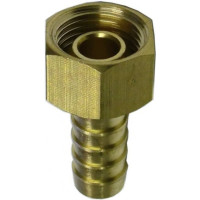 Hosetail Brass Female Swivel 1/4" F X 6mm GS860