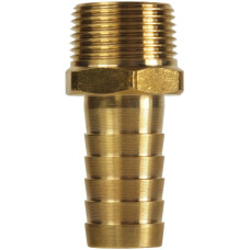 Hosetail Brass 1/2" BSPT + 10mm Hose Tail GSBT1238