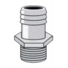 Hypro 1/4" Hose Barb x 1/4" M Thread (Nylon) 9902-A1414